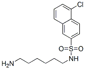 N-(6-Aminohexyl)-5-chloro-2-naphthalenesulfonamide 结构式