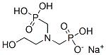 sodium trihydrogen [[(2-hydroxyethyl)imino]bis(methylene)]bisphosphonate 结构式