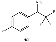 1-(4-BROMO-PHENYL)-2,2,2-TRIFLUORO-ETHYLAMINE HYDROCHLORIDE 结构式