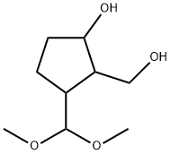 Cyclopentanemethanol, 2-(dimethoxymethyl)-5-hydroxy- (9CI) 结构式