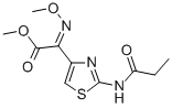 Methyl (Z)-alpha-(methoxyimino)-2-((1-oxopropyl)amino)-4-thiazoleaceta te 结构式