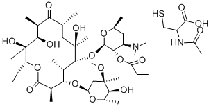 司丙红霉素 结构式