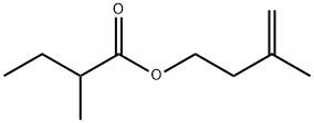 3-methylbut-3-enyl 2-methylbutyrate 结构式