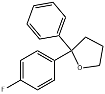 2-(4-fluorophenyl)tetrahydro-2-phenylfuran  结构式