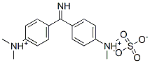 4,4'-carbonimidoylbis[N,N-dimethylanilinium] sulphate  结构式