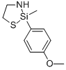 1-Thia-3-aza-2-silacyclopentane, 2-(p-methoxyphenyl)-2-methyl- 结构式