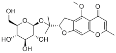 5-O-甲基维斯阿米醇苷 结构式