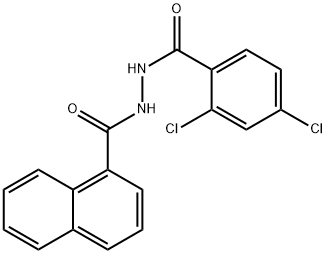 2-(2,4-二氯苯甲酰基)-1-萘酰肼 结构式