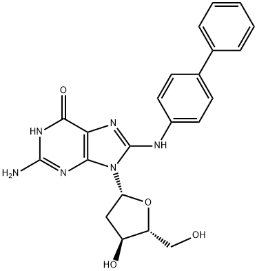 Guanosine, 8-((1,1'-biphenyl)-4-ylamino)-2'-deoxy-