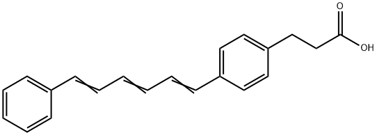 1,6-二苯基-1，3，5-己三烯-4-丙酸 结构式