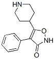 3(2H)-Isoxazolone,  4-phenyl-5-(4-piperidinyl)- 结构式