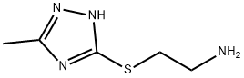 2-((5-甲基-1H-1,2,4-三唑-3-基)硫代)乙烷-1-胺 结构式
