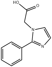 2-(2-苯基-1H-咪唑-1-基)乙酸 结构式