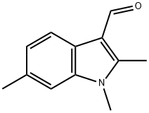 1,2,6-三甲基-1H-吲哚-3-甲醛 结构式