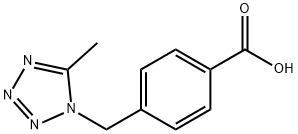4-[(5-甲基-1H-四唑-1-基)甲基]苯甲酸 结构式
