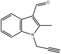 2-甲基-1-(丙-2-炔-1-基)-1H-吲哚-3-甲醛 结构式