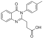 3-(4-OXO-3-P-TOLYL-3,4-DIHYDRO-QUINAZOLIN-2-YL)-PROPIONIC ACID 结构式