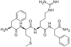 PHE-DMET-ARG-PHE-NH2 结构式