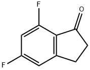 5,7-二氟-1-茚酮 结构式