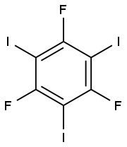 1,3,5-三氟-2,4,6-三碘苯 结构式