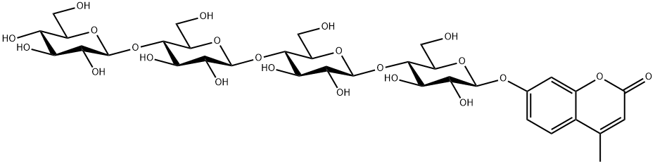 4-METHYLUMBELLIFERYL-§-D-CELLOTETROSIDE 结构式