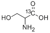 DL-丝氨酸-1-13C 结构式