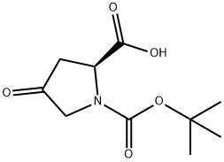 N-Boc-4-氧代-L-脯氨酸 结构式