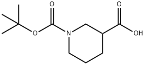 N-Boc-3-哌啶甲酸 结构式
