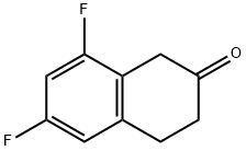 6,8-二氟-3,4-二氢-1H-2-萘酮 结构式