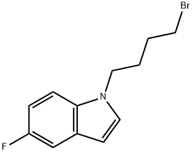1-(4-BROMOBUTYL)-5-FLUORO-1H-INDOLE 结构式