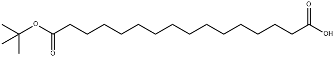 十六烷基二酸单叔丁酯 结构式