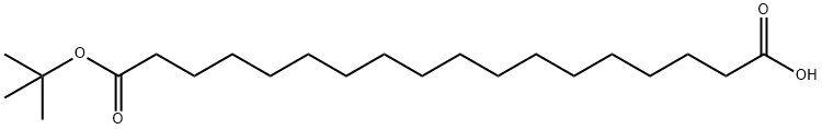十八烷二酸单叔丁酯 结构式