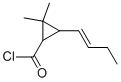 Cyclopropanecarbonyl chloride, 3-(1-butenyl)-2,2-dimethyl- (9CI) 结构式