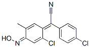 2-(2-CHLORO-4-HYDROXYIMINO-5-METHYLCYCLOHEXA-2,5-DIEN-1-YLIDENE)-2-(4-CHLOROPHENYL)ACETONITRILE 结构式
