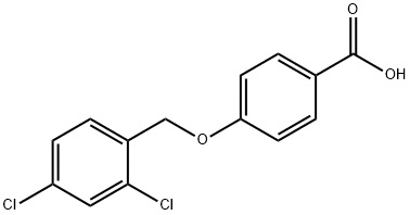 4-(2,4-二氯苄基)氧基苯甲酸 结构式