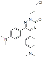 2-(3-chloropropyl)-5,6-bis(4-dimethylaminophenyl)-1,2,4-triazin-3-one 结构式