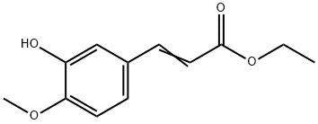 Ethyl 3-(3-Hydroxy-4-Methoxyphenyl)-2-propenoate 结构式