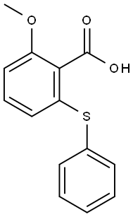 6-(phenylthio)-o-anisic acid 结构式