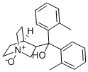 1-Azabicyclo(2.2.2)octane-3-methanol, alpha,alpha-bis(2-methylphenyl)- , 1-oxide 结构式