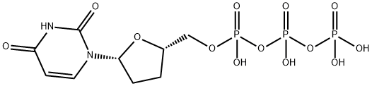 2',3'-dideoxyuridine-5'-triphosphate 结构式
