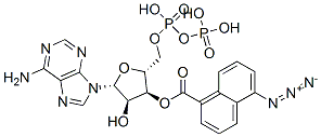 3'-O-(5-azidonaphthoyl)adenosine diphosphate 结构式