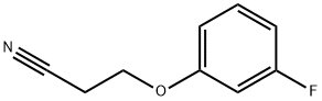 3-(3-fluorophenoxy)propanenitrile 结构式