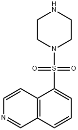 1-(5-异喹啉磺酰基)哌嗪盐酸盐 结构式
