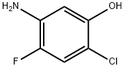 5-氨基-2-氯-4-氟苯酚 结构式