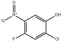 2-氯-4-氟-5-硝基苯酚 结构式