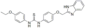 3-[4-(1H-benzoimidazol-2-ylmethoxy)phenyl]-1-(4-ethoxyphenyl)thiourea 结构式