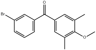 3-BROMO-3',5'-DIMETHYL-4'-METHOXYBENZOPHENONE 结构式