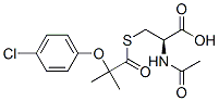 (2R)-2-acetamido-3-[2-(4-chlorophenoxy)-2-methyl-propanoyl]sulfanyl-pr opanoic acid 结构式