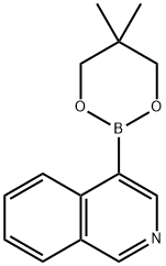 异喹啉-4-硼酸-2,2-二甲基丙二醇-1,3环酯 结构式