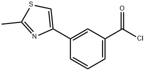 3-(2-甲基噻唑-4-基)苄氯 结构式